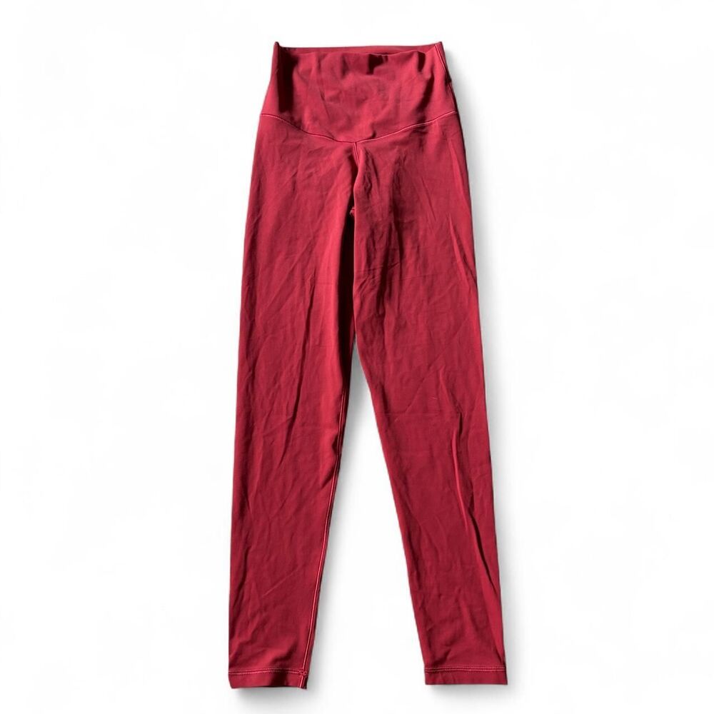 Aerie Women's Red and Burgundy Leggings